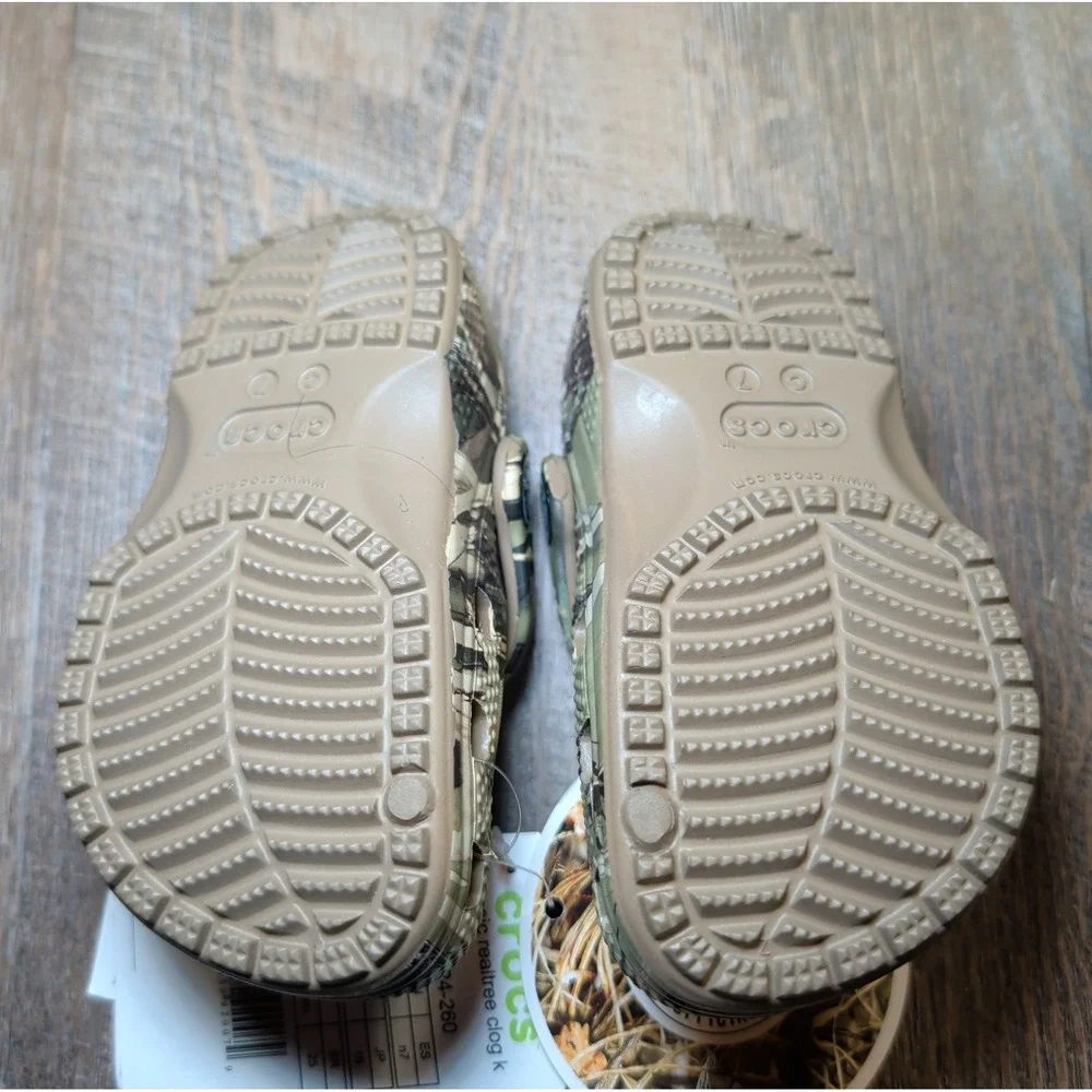 Crocs Classic Realtree Clog Toddler Baby Size C 7 Green Brown Camouflage Camo